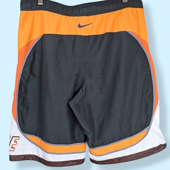 (2/$20) Nike Grey & Orange Swim Trunks - Picture 2 of 5